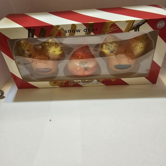 Snow deer bathing set - Picture 1 of 3